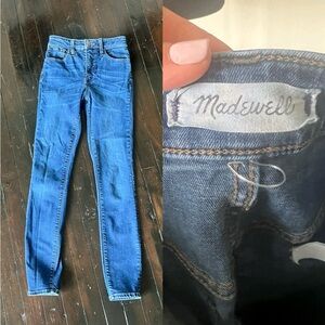 Madewell Curvy High Rise Skinny Jeans Size 24
